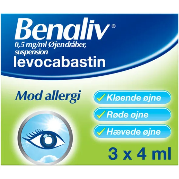 BENALIV ØJENDRÅBER 3 * 4 ML
