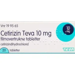 CETIRIZIN "TEVA" 10 MG 20 STK