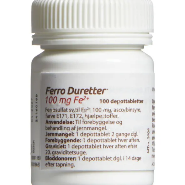 FERRO DURETTER 100 MG 100 STK