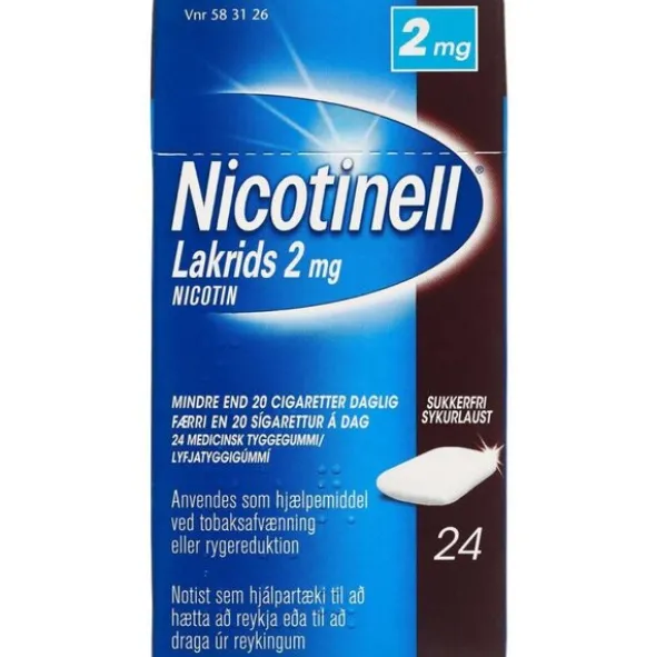 NICOTINELL LAKRIDS 2 MG 24 STK