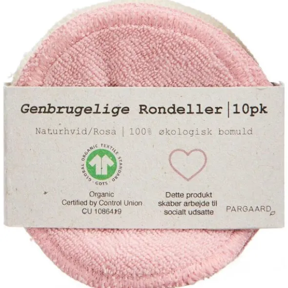 PARGAARD GENBRUGELIGE RONDELLER (NATURHVID/ROSA)