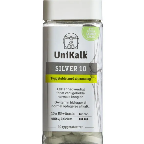 UNIKALK SILVER TYGGEABLETTER (90 STK.)